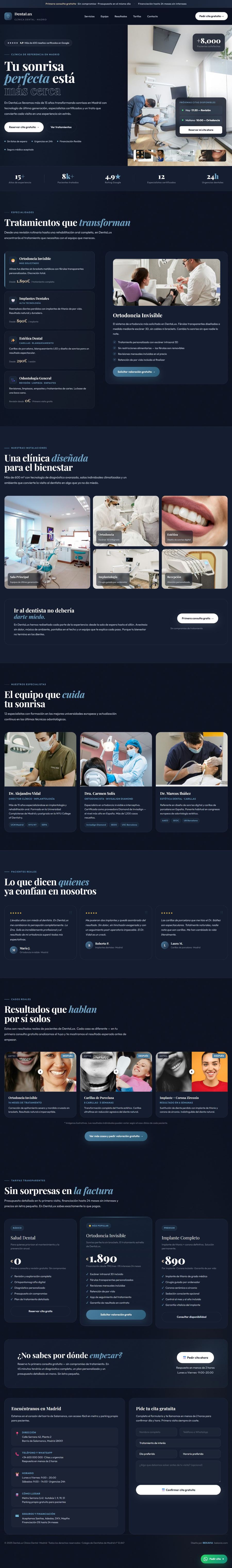 Demo página web clínica dental - BEKAVIA